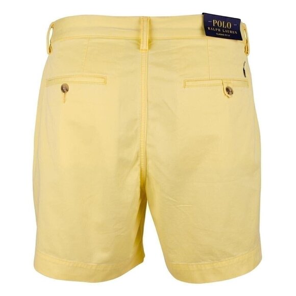 Polo Ralph Lauren Mens Size 40 Empire Yellow Classic Fit Stretch 6" Chino Shorts - Picture 1 of 6